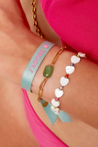 Set mit zwei Armbändern - J'Adore Mint Polyester h5 Bild2